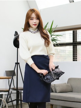 「KORMARCH（コマチ）のアイテム」を使った、kormarchさん（レディース・167cm）の秋コーディネート