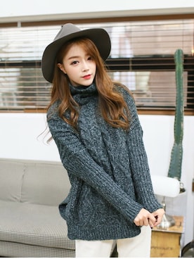 「KORMARCH（コマチ）のアイテム（帽子）」を使った、kormarchさん（レディース・167cm）の秋コーディネート