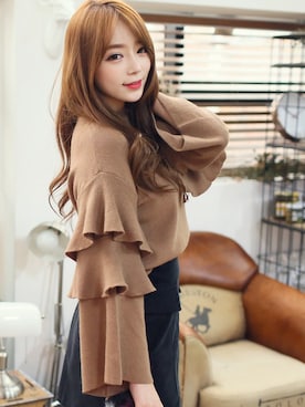 「KORMARCH（コマチ）のアイテム」を使った、kormarchさん（レディース・167cm）の秋コーディネート