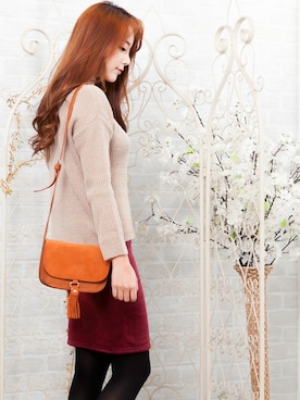 「KORMARCH（コマチ）のアイテム」を使った、kormarchさん（レディース・167cm）の冬コーディネート