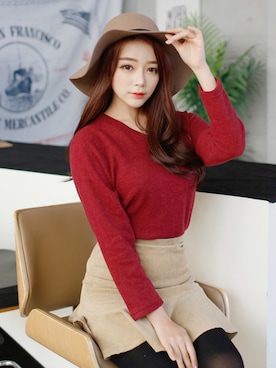 「Vネック」｜kormarchさん（レディース・167cm）の冬コーディネート