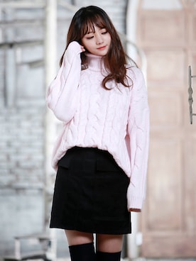 「KORMARCH（コマチ）のアイテム」を使った、kormarchさん（レディース・167cm）の冬コーディネート