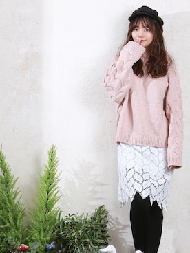 「KORMARCH（コマチ）のアイテム」を使った、kormarchさん（レディース・167cm）の冬コーディネート