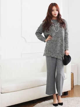 「KORMARCH（コマチ）のアイテム」を使った、kormarchさん（レディース・167cm）の冬コーディネート