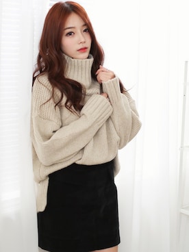 「KORMARCH（コマチ）のアイテム」を使った、kormarchさん（レディース・167cm）の冬コーディネート