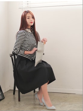 「KORMARCH（コマチ）のアイテム」を使った、kormarchさん（レディース・167cm）の冬コーディネート