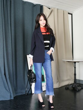 「KORMARCH（コマチ）のアイテム」を使った、kormarchさん（レディース・167cm）の冬コーディネート