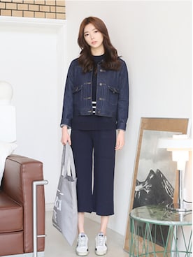 「アイテム（エコバッグ/サブバッグ）」を使った、kormarchさん（レディース・167cm）の春コーディネート