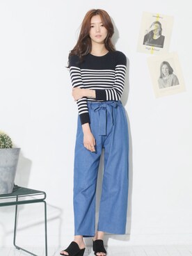 「KORMARCH（コマチ）のアイテム」を使った、kormarchさん（レディース・167cm）の春コーディネート