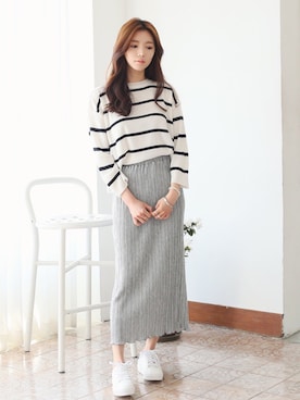 「KORMARCH（コマチ）のアイテム」を使った、kormarchさん（レディース・167cm）の春コーディネート