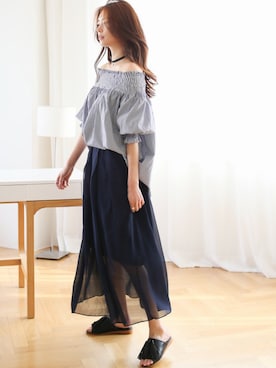 「KORMARCH（コマチ）のアイテム」を使った、kormarchさん（レディース・167cm）の春コーディネート