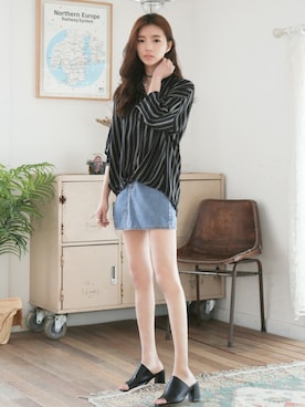 「KORMARCH（コマチ）のアイテム」を使った、kormarchさん（レディース・167cm）の春コーディネート