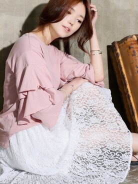 「KORMARCH（コマチ）のアイテム」を使った、kormarchさん（レディース・167cm）の春コーディネート