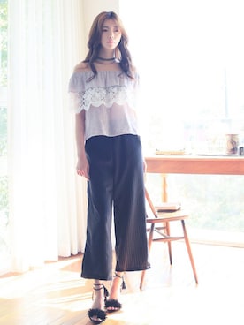 「KORMARCH（コマチ）のアイテム」を使った、kormarchさん（レディース・167cm）の春コーディネート