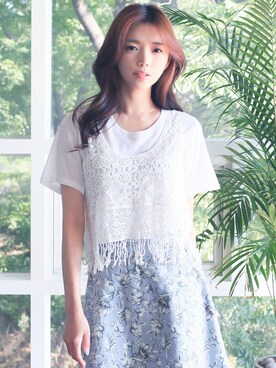 「アイテム（ベスト、その他）」を使った、kormarchさん（レディース・167cm）の春コーディネート