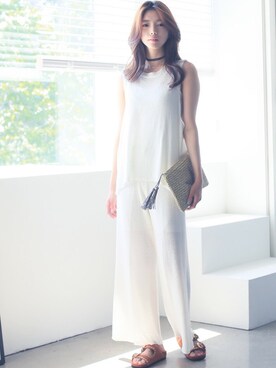 「アイテム（クラッチバッグ、その他）」を使った、kormarchさん（レディース・167cm）の春コーディネート