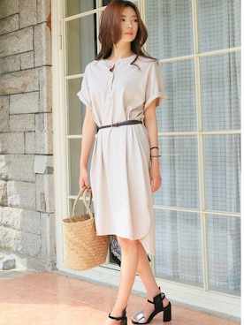 「KORMARCH（コマチ）のアイテム」を使った、kormarchさん（レディース・167cm）の夏コーディネート