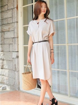 「KORMARCH（コマチ）のアイテム」を使った、kormarchさん（レディース・167cm）の夏コーディネート