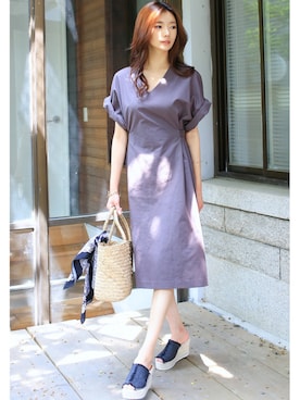 「KORMARCH（コマチ）のアイテム」を使った、kormarchさん（レディース・167cm）の夏コーディネート