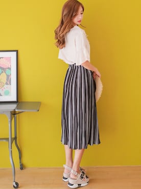 「KORMARCH（コマチ）のアイテム」を使った、kormarchさん（レディース・167cm）の夏コーディネート