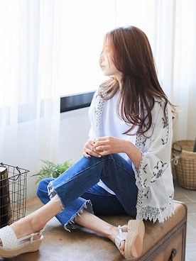 「KORMARCH（コマチ）のアイテム」を使った、kormarchさん（レディース・167cm）の夏コーディネート