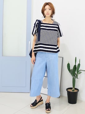 「KORMARCH（コマチ）のアイテム」を使った、kormarchさん（レディース・167cm）の夏コーディネート