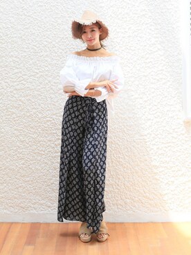 「KORMARCH（コマチ）のアイテム」を使った、kormarchさん（レディース・167cm）の夏コーディネート