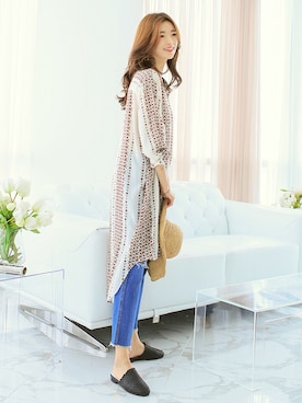 「KORMARCH（コマチ）のアイテム」を使った、kormarchさん（レディース・167cm）の夏コーディネート