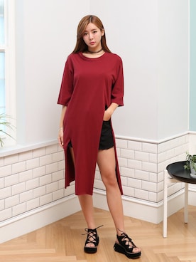 「KORMARCH（コマチ）のアイテム」を使った、kormarchさん（レディース・167cm）の夏コーディネート