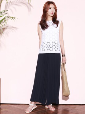 「KORMARCH（コマチ）のアイテム」を使った、kormarchさん（レディース・167cm）の夏コーディネート