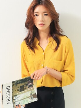 「KORMARCH（コマチ）のアイテム」を使った、kormarchさん（レディース・167cm）の夏コーディネート