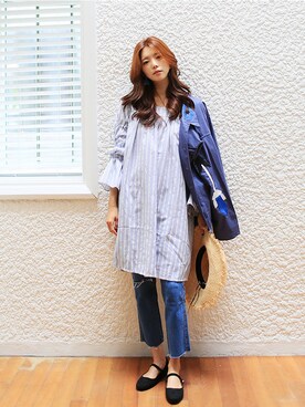 「KORMARCH（コマチ）のアイテム」を使った、kormarchさん（レディース・167cm）の夏コーディネート