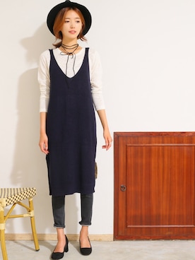 「KORMARCH（コマチ）のアイテム」を使った、kormarchさん（レディース・167cm）の夏コーディネート