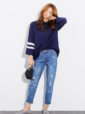 「KORMARCH（コマチ）のアイテム」を使った、kormarchさん（レディース・167cm）の秋コーディネート