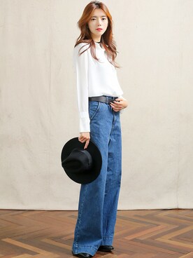 「KORMARCH（コマチ）のアイテム」を使った、kormarchさん（レディース・167cm）の秋コーディネート