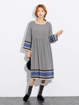 「アイテム（チュニック）」を使った、kormarchさん（レディース・167cm）の秋コーディネート