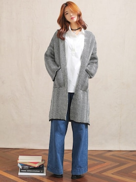 「KORMARCH（コマチ）のアイテム」を使った、kormarchさん（レディース・167cm）の秋コーディネート