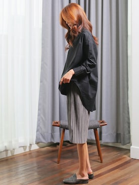 「KORMARCH（コマチ）のアイテム」を使った、kormarchさん（レディース・167cm）の秋コーディネート