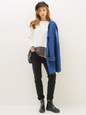 「simple」｜kormarchさん（レディース・167cm）の秋コーディネート