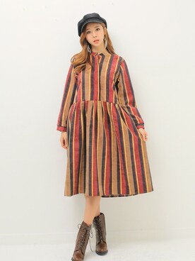 「KORMARCH（コマチ）のアイテム」を使った、kormarchさん（レディース・167cm）の秋コーディネート