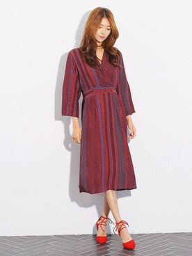 「アイテム（ワンピース、その他）」を使った、kormarchさん（レディース・167cm）の秋コーディネート