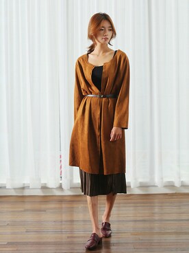 「アイテム（スタジャン）」を使った、kormarchさん（レディース・167cm）の秋コーディネート