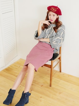 「KORMARCH（コマチ）のアイテム（帽子）」を使った、kormarchさん（レディース・167cm）の秋コーディネート