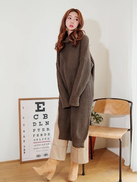 「アイテム（ワンピース、その他）」を使った、kormarchさん（レディース・167cm）の秋コーディネート