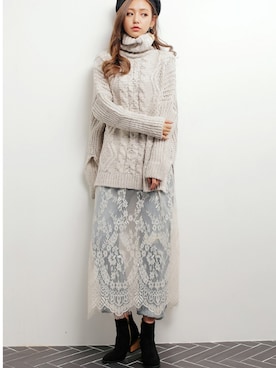 「KORMARCH（コマチ）のアイテム」を使った、kormarchさん（レディース・167cm）の秋コーディネート