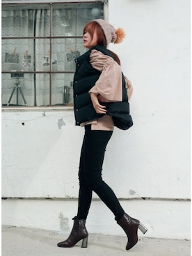 「アイテム（Tシャツ/カットソー、その他）」を使った、kormarchさん（レディース・167cm）の秋コーディネート