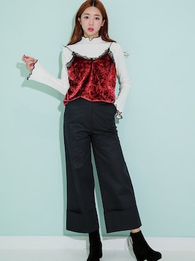 「KORMARCH（コマチ）のアイテム」を使った、kormarchさん（レディース・167cm）の秋コーディネート