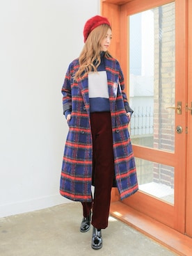 「KORMARCH（コマチ）のアイテム」を使った、kormarchさん（レディース・167cm）の秋コーディネート