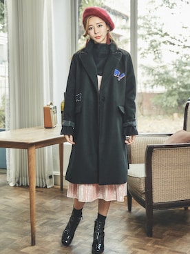 「アイテム（カバーオール）」を使った、kormarchさん（レディース・167cm）の秋コーディネート