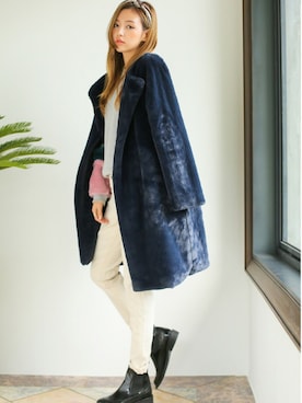 「アイテム（カバーオール）」を使った、kormarchさん（レディース・167cm）の秋コーディネート